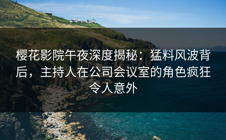 樱花影院午夜深度揭秘：猛料风波背后，主持人在公司会议室的角色疯狂令人意外